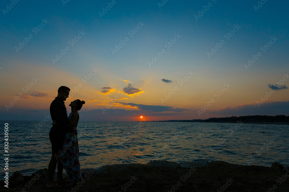 Couple during sunset Side Turkey