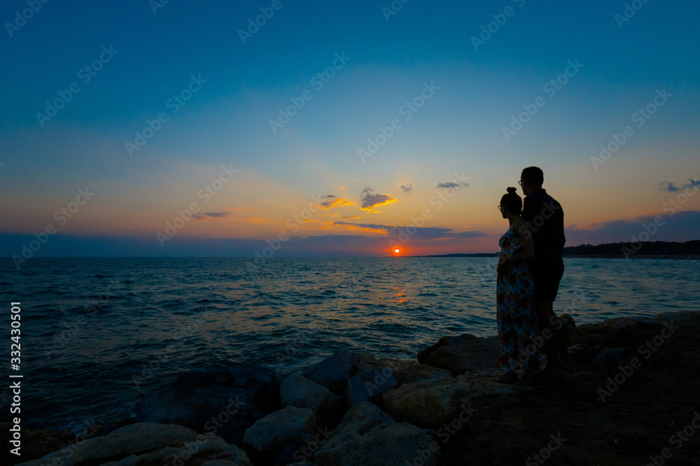 Couple during sunset Side Turkey