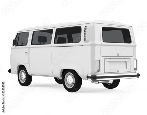 Old Van Isolated