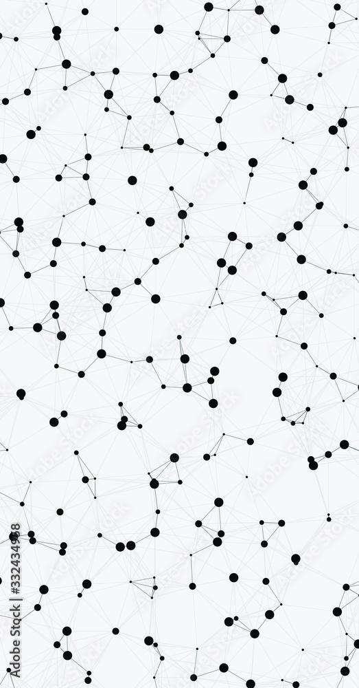 Network Mesh Computation Art background illustration