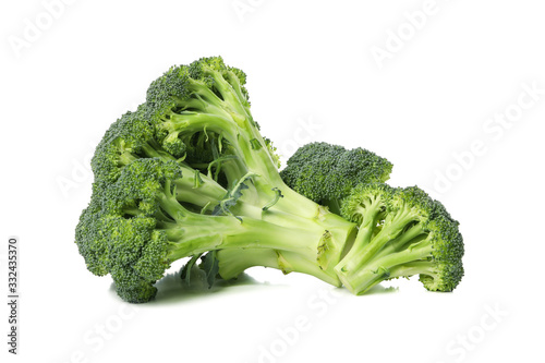 Broccoli isolated on white background. Fresh vegetable