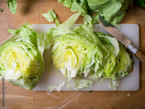 Chopped lettuce