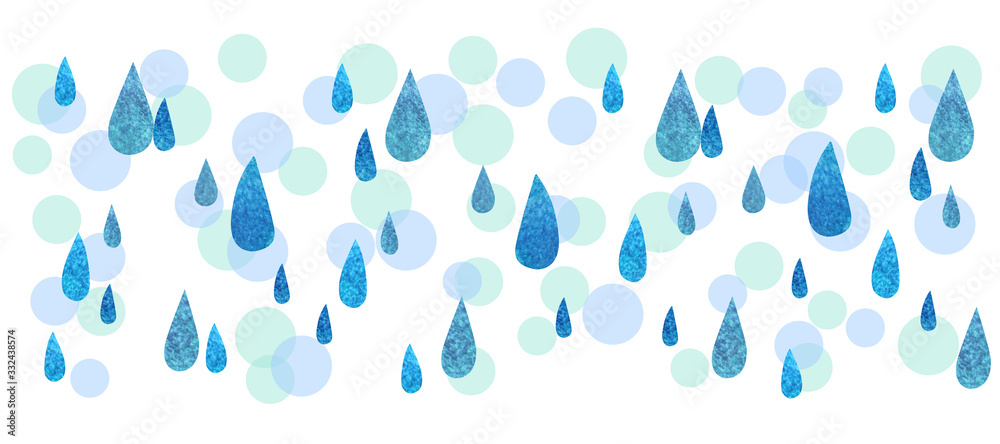 雨をデザインした背景素材 雨をデザインした背景素材