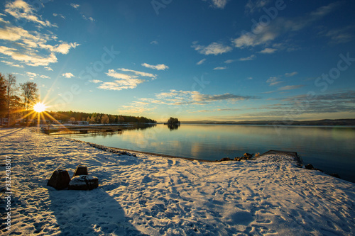 Sonnenaufgang in Schweden / Arvika
