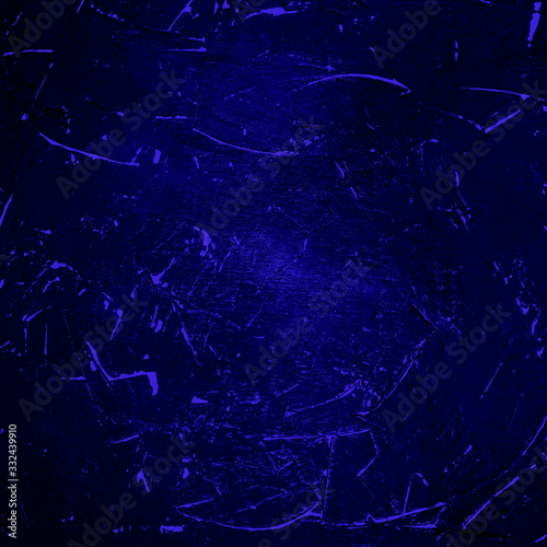 Blank dark blue shabby template. Abstract background with texture.