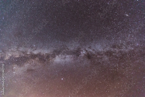 Clearly Milky Way on the night sky.