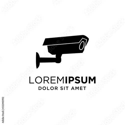 traffic camera security logo design template