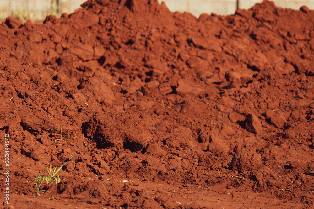 Red ground soil texture in brazil Red ground soil texture in brazil