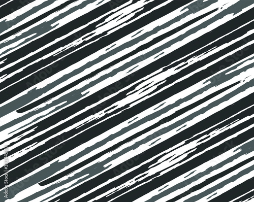Abstract background with optical illusion wave. Black and white horizontal lines with wavy distortion effect for prints, web pages, template, posters, monochrome backgrounds and pattern