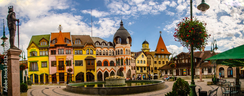 Europe Square in Komarno. Slovakia