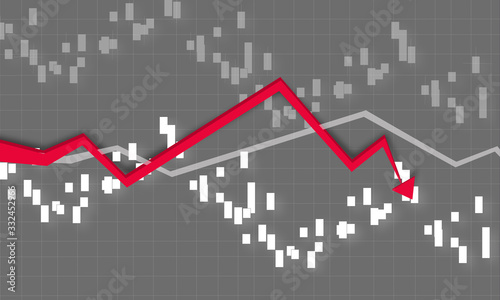 Börse Business Aktie Aktien Crash Pfeil Rot Kapitalmarkt Markt Index