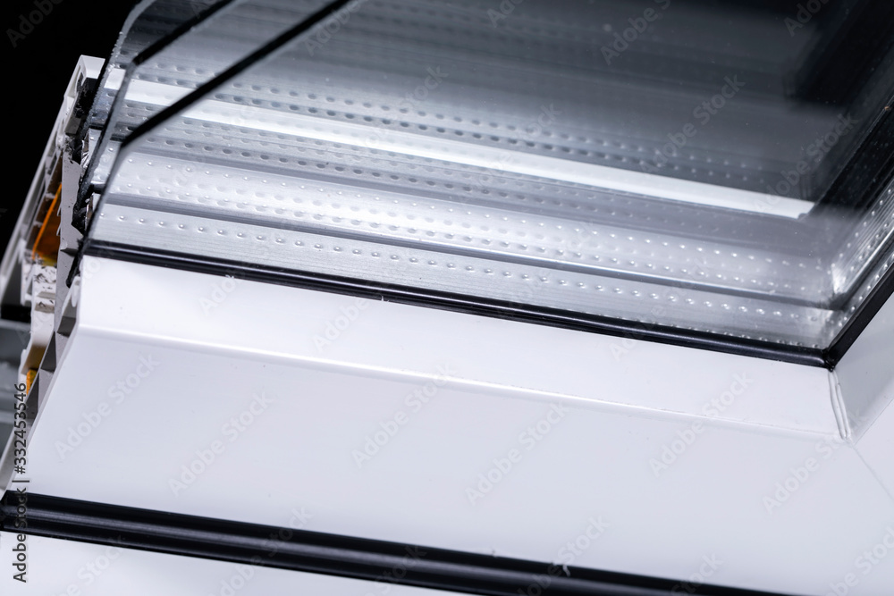 Double-glazed windows, new plastic window, double glass, object Double-glazed windows, new plastic window, double glass, object