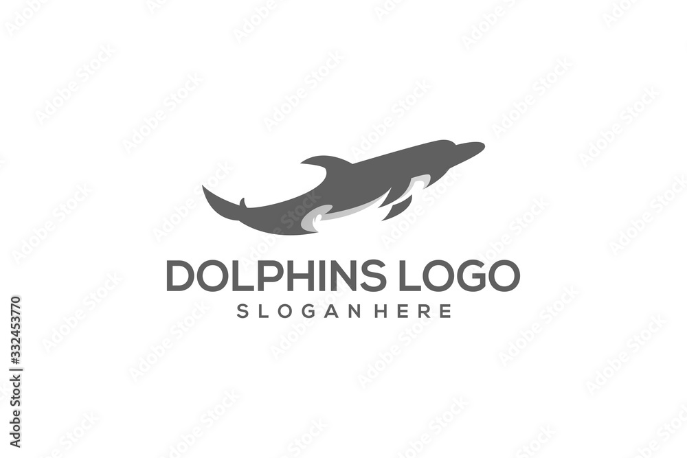 dolphins logo design vector abstract illustrator modern dolphins logo design vector abstract illustrator modern