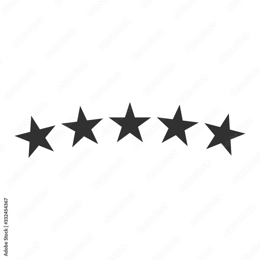 Five star hotel business concept vector icon. Success business badge. Stock Vector illustration isolated on white background. Five star hotel business concept vector icon. Success business badge. Stock Vector illustration isolated on white background.