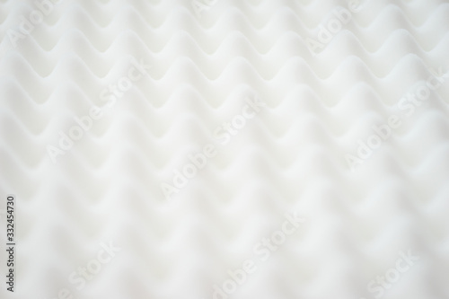 Fototapeta Naklejka Na Ścianę i Meble -  White gradient abstract background with many waves at different angles.