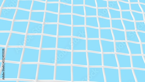 3D rendering of a mesh grid woven grid isolated even background