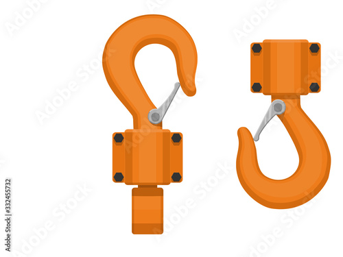Isolate hook on white background