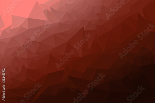 Abstract geometric triangles, red Low Poly backgrounds