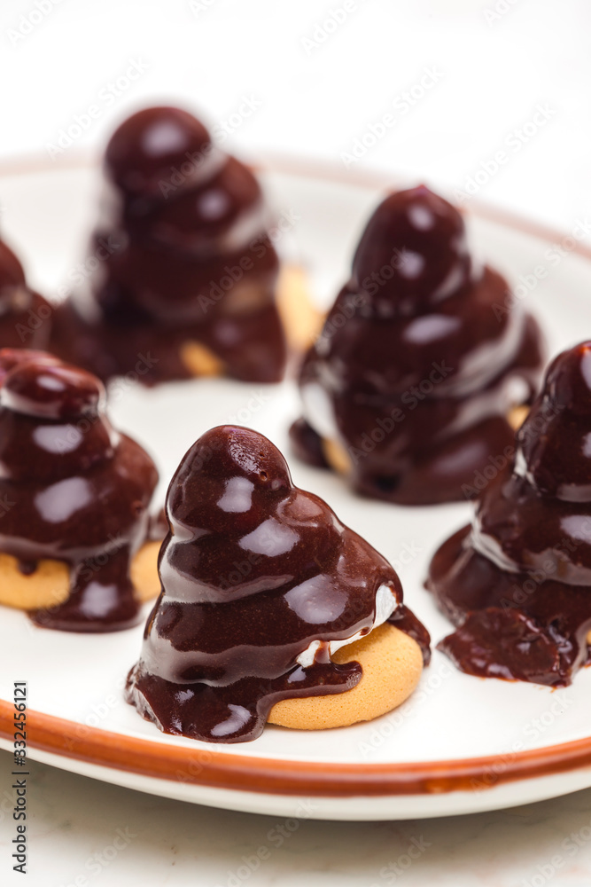 typical Czech dessert called indianek typical Czech dessert called indianek
