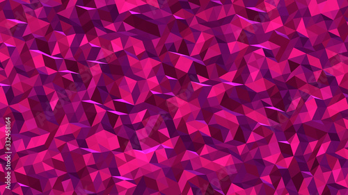 Abstract polygonal background, Medium Violet Red geometric vector