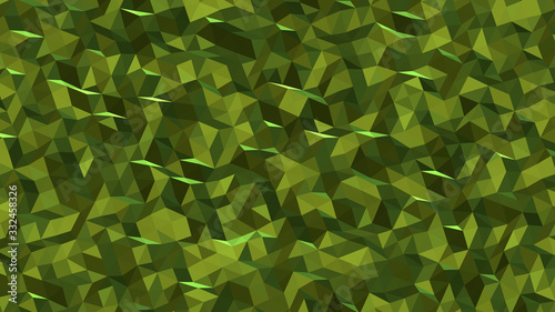 Abstract polygonal background, Olive Drab geometric vector