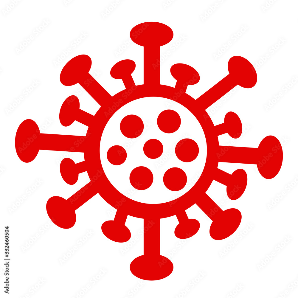 Fototapeta premium COVID-19 Vector Coronavirus icon sign design