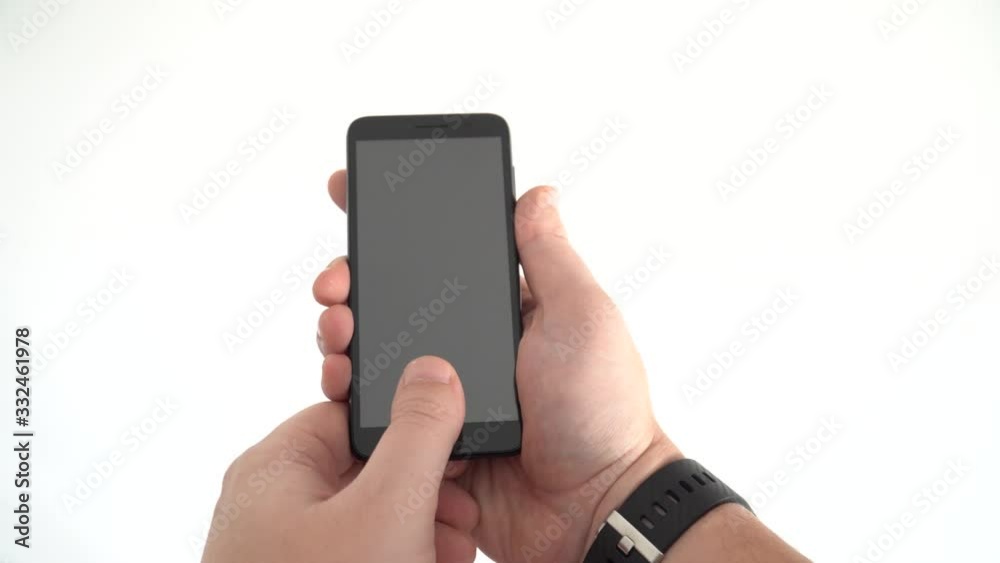 Front facing fingerprint reader on a smartphone