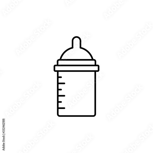 Baby feeder icon. Simple line, outline vector elements of child for ui and ux, website or mobile application