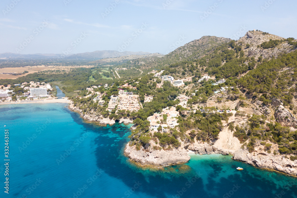 Bay near the town of Canyamel in Mallorca