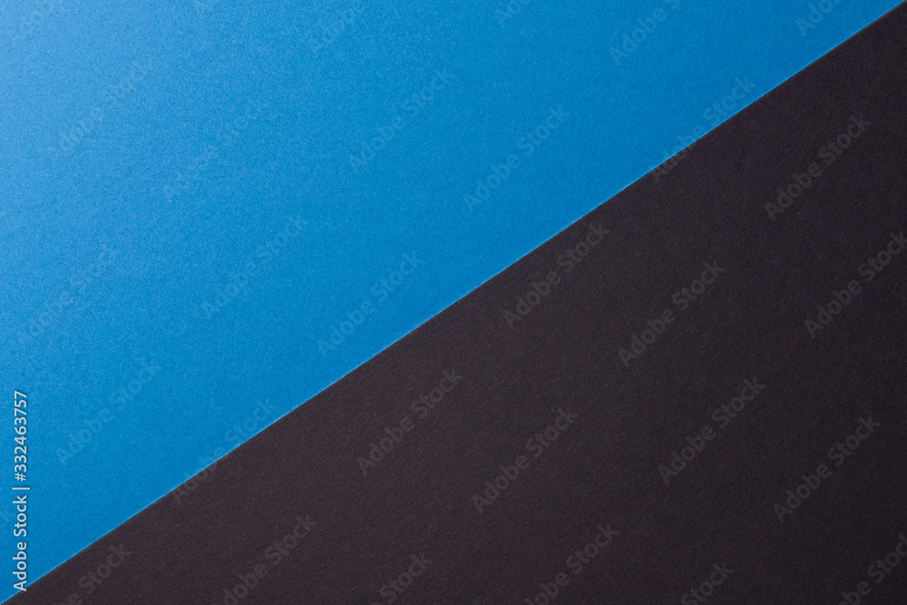 Black and blue color paper background, texture copy space. Black and blue color paper background, texture copy space.