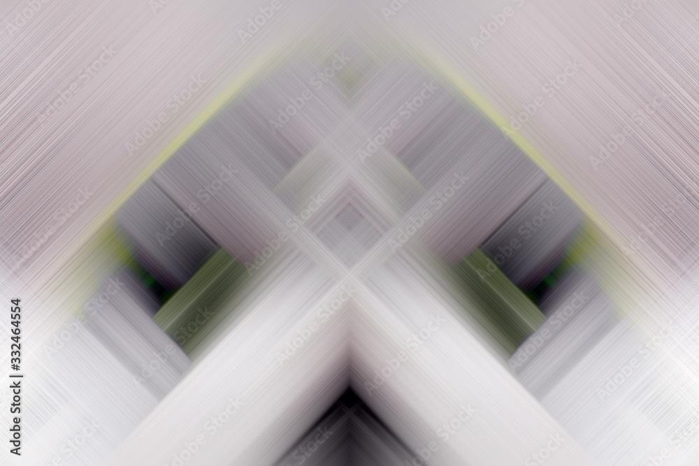 Fototapeta premium Falling symmetrical light beams modern art background.