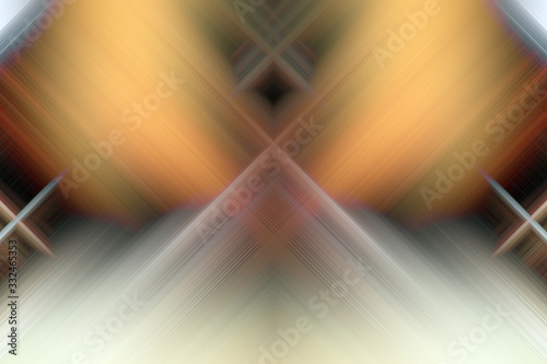 Falling symmetrical light beams modern art  background.