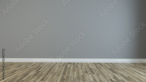 Fototapeta Naklejka Na Ścianę i Meble -  empty room with wooden floor
