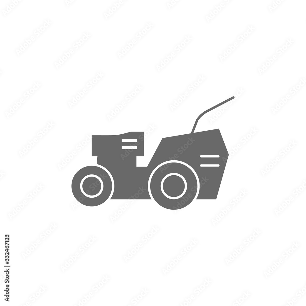 Lawn mower, machine icon. Simple vector agriculture icons for ui and ux, website or mobile application