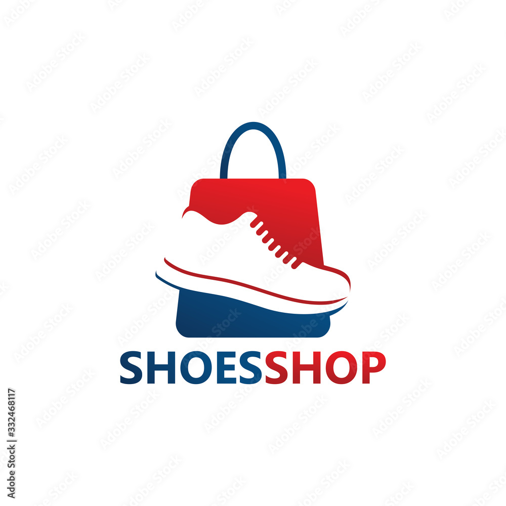 Shoes Shop Logo Template Design Stock Vector | Adobe Stock