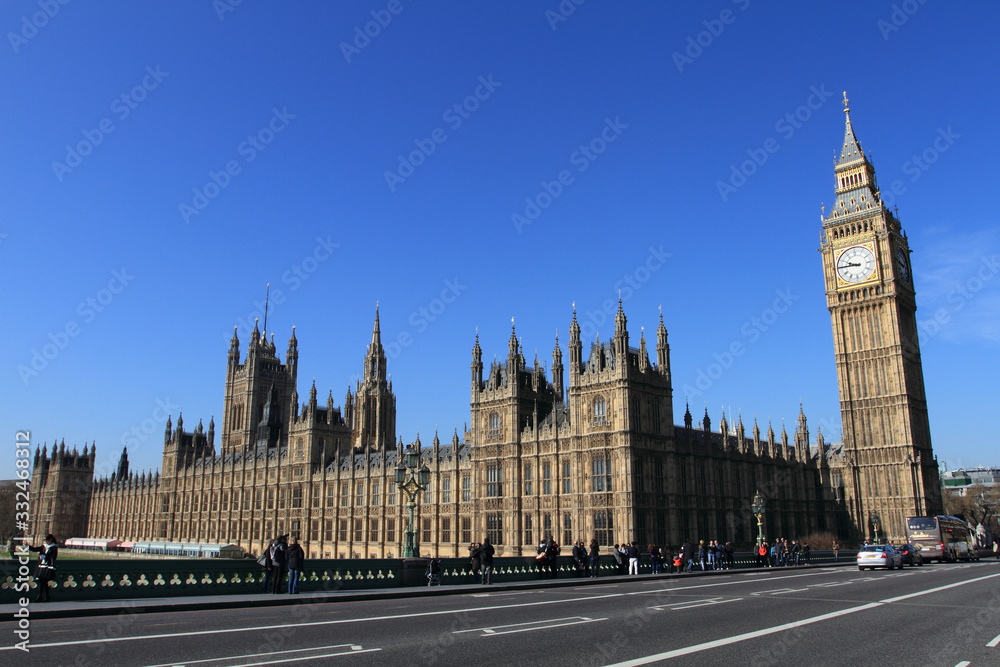 Big Ben and Westminster Palace in London UK