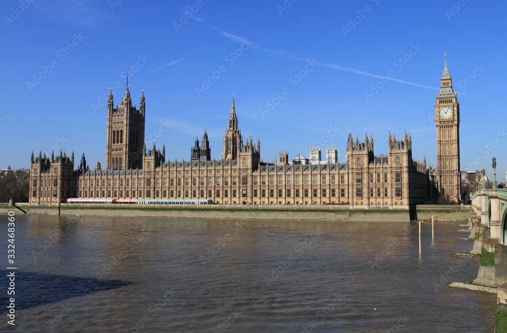 Big Ben and Westminster Palace in London UK Big Ben and Westminster Palace in London UK