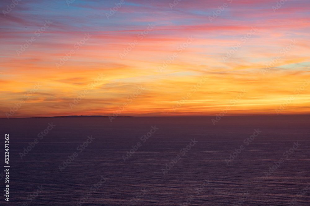 Sunset over San Clemente Island