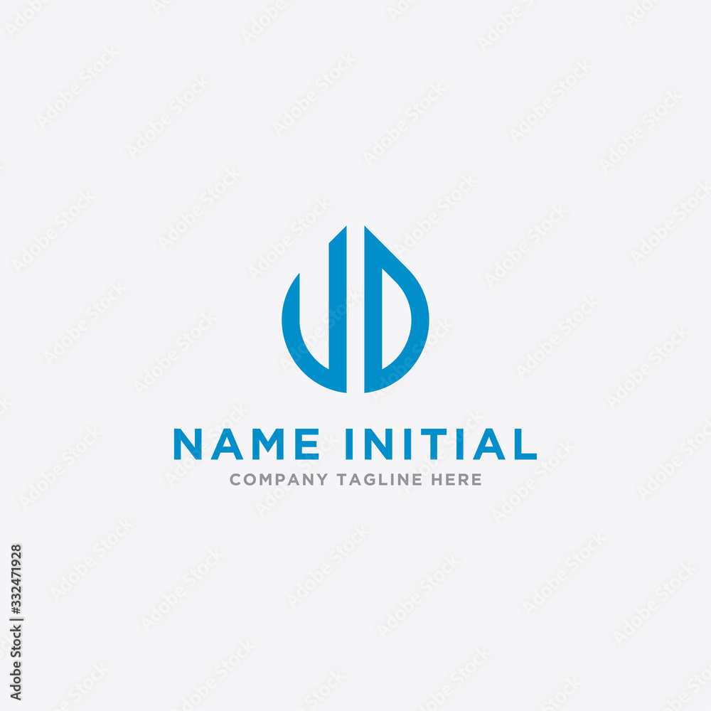 logo design inspiration for companies from the initial letters of the VD logo icon. -Vector