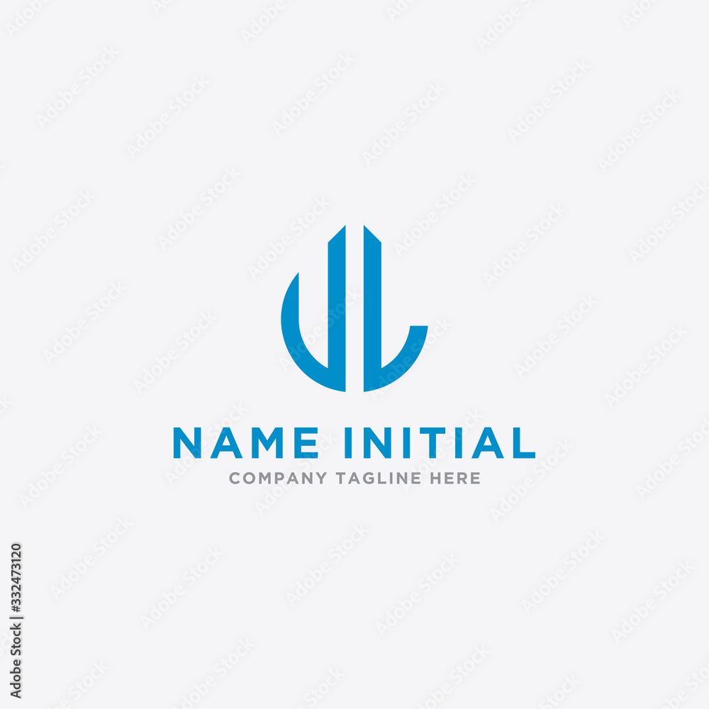 logo design inspiration for companies from the initial letters of the VL logo icon. -Vector