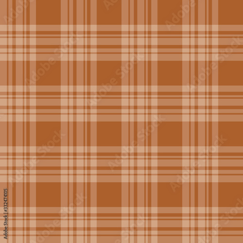 Seamless pattern in exquisite bright brown colors for plaid, fabric, textile, clothes, tablecloth and other things. Vector image.