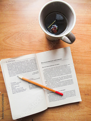 magnifying glass and newspaper