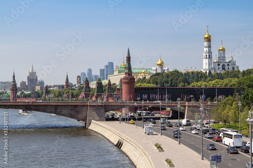 Photography View of the Moscow across the river