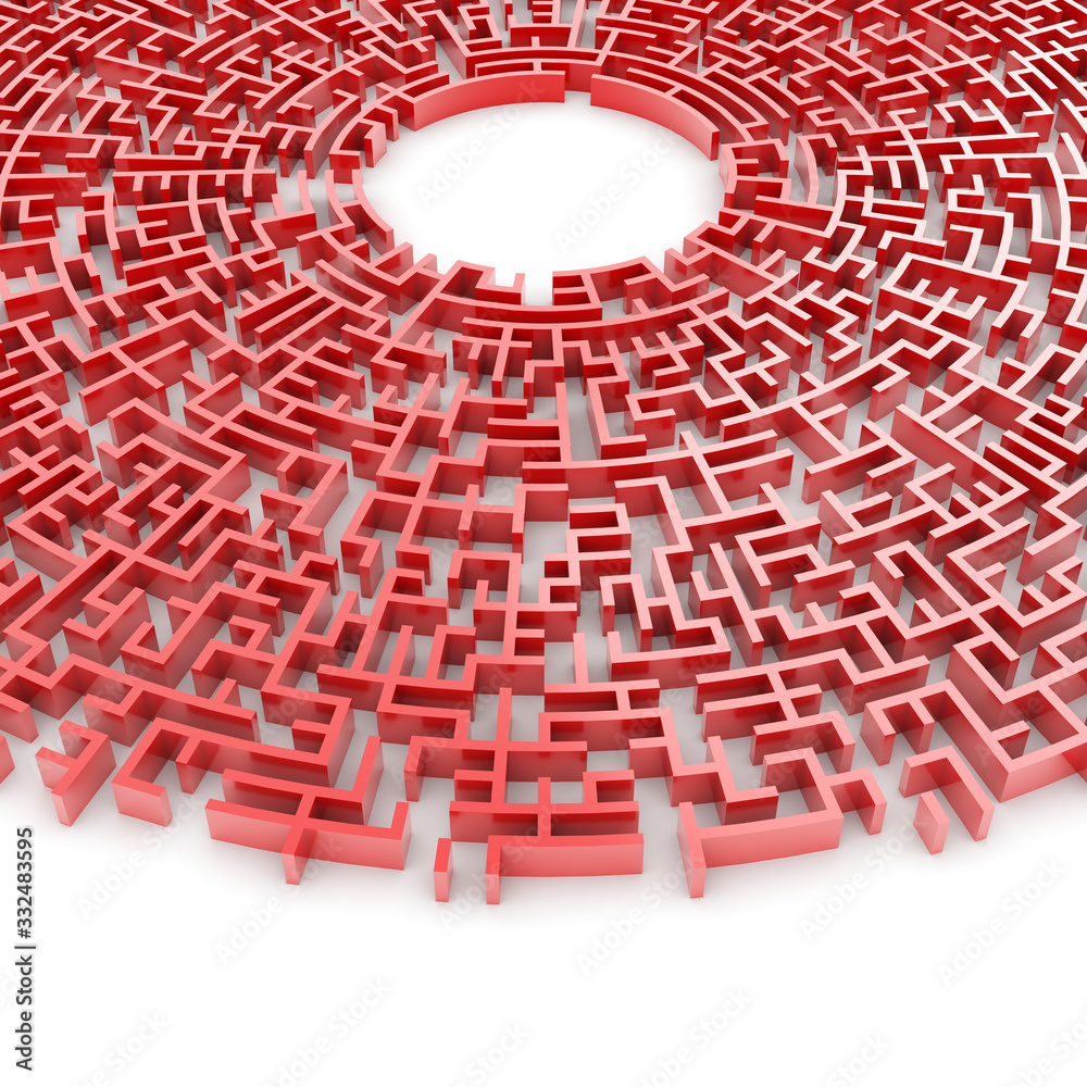 Maze concept, challenge and human choices theme. Original 3d rendering Maze concept, challenge and human choices theme. Original 3d rendering