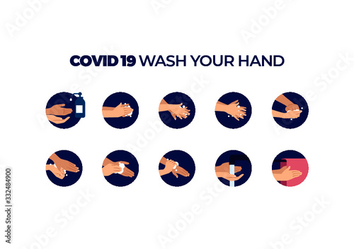 Covid 19 wash hand photo