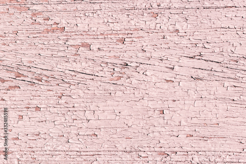 Rustic wood texture or background with pink pastel paint.
