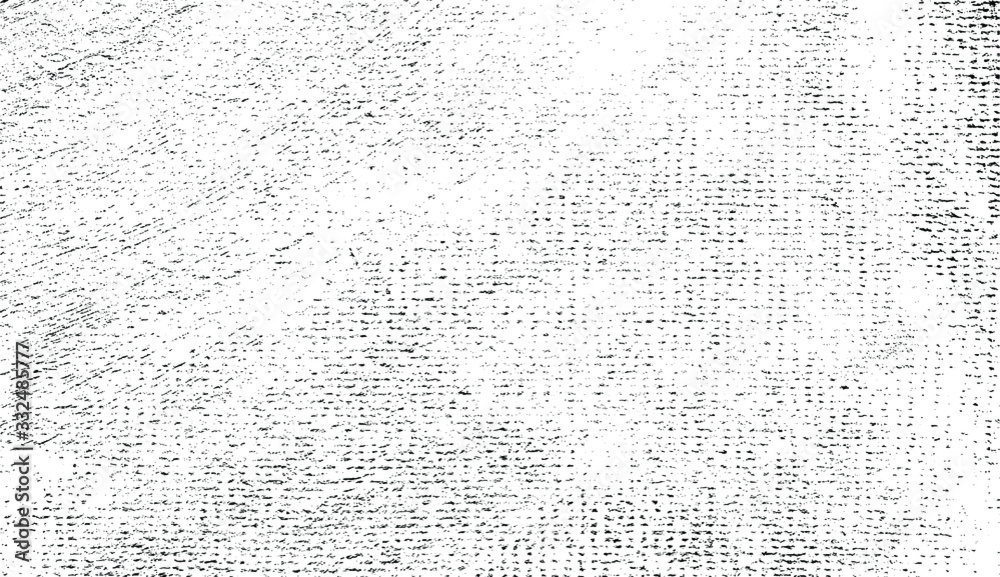 Distressed fabric texture. Vector texture of weaving fabric. Grunge background. Abstract halftone vector illustration. Overlay for interesting effect and depth. Black isolated on white background. Distressed fabric texture. Vector texture of weaving fabric. Grunge background. Abstract halftone vector illustration. Overlay for interesting effect and depth. Black isolated on white background.
