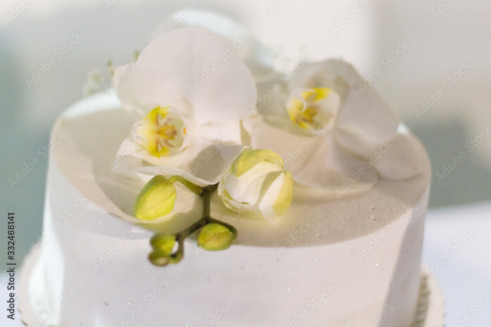 Bolo de casamento orquídea branca Bolo de casamento orquídea branca