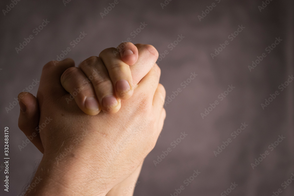 Alternative handshake during coronavirus epidemic. Covid 19. Coronavirus prevention. Non-contact greeting. Safe greeting. Secure contactless greeting.