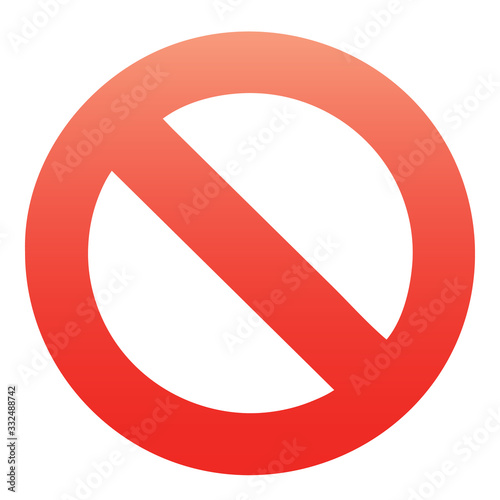 Red, simple, clean stop, cancel, block, no, stoppage, quit, remove, delete, take away, cancelled icon, design element for all boards